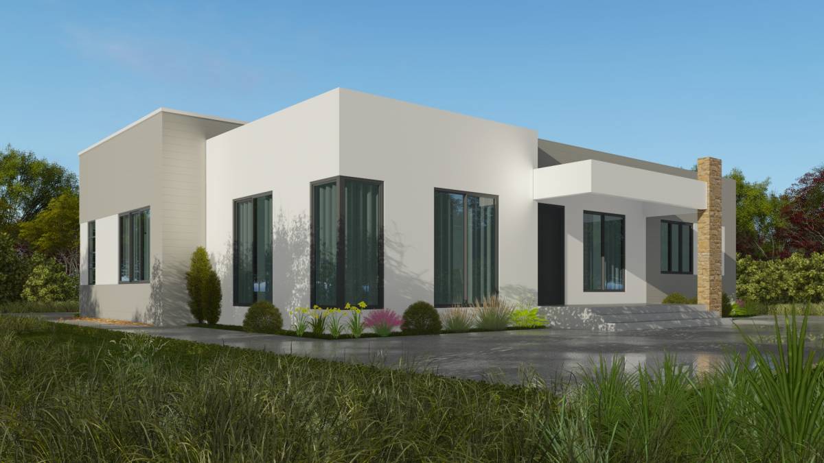 House Plan ID-15038 , 3 bedrooms , 1800+3600 bricks and 100 corrugates