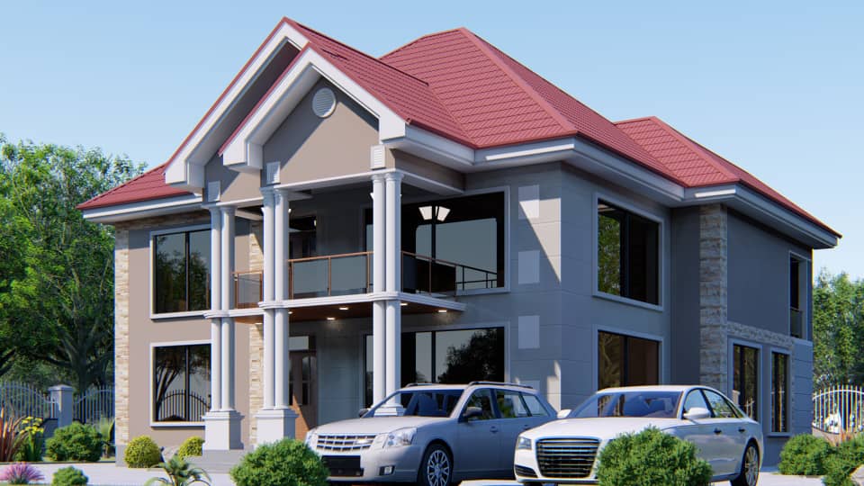 House Plan ID-15336 , 5 bedrooms , 2266+8921 bricks and 125 corrugates