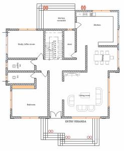 House Plan ID-15336 , 5 bedrooms with 8921+2266 bricks and 125 corrugates