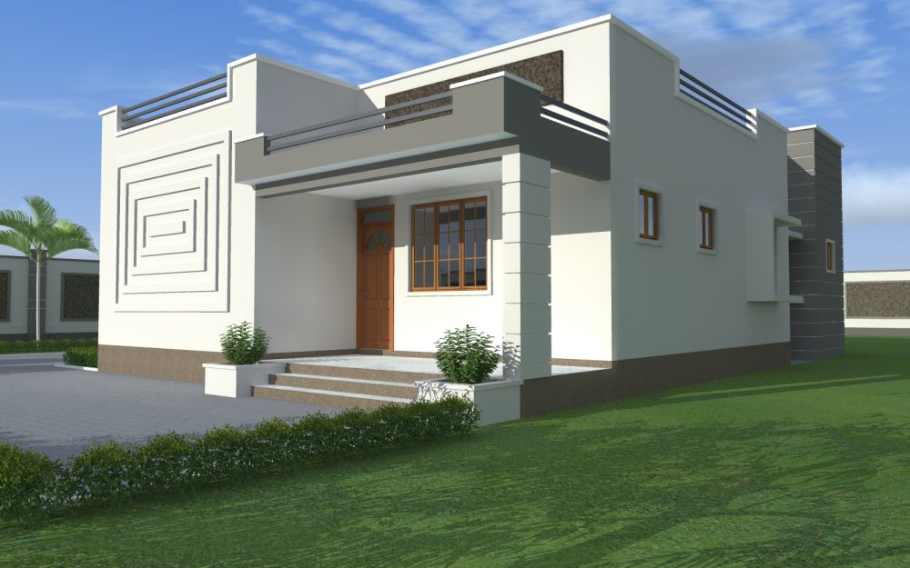 House Plan ID-18083, 3 bedrooms with 3992+1406 bricks and 70 corrugates