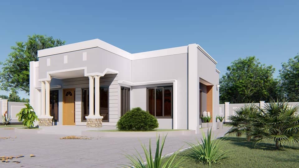 House Plan ID-15071 , 3 bedrooms , 1326+2667 bricks and 77 corrugates