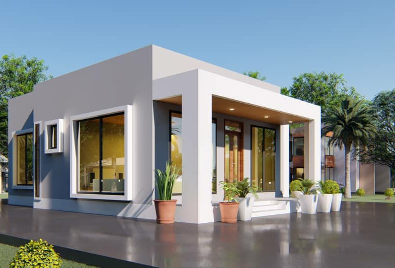 House Plan ID-16551 , 3 bedrooms , 1263+2875 bricks and 51 corrugates