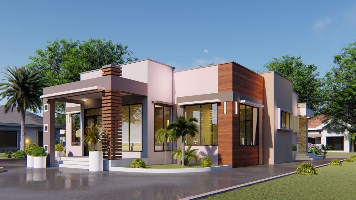 House Plan ID-16619 , 4 bedrooms , 1650+4450 bricks and 76 corrugates