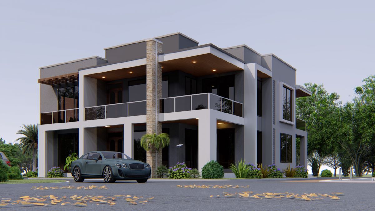 House Plan ID-16408 , 7 bedrooms , 2510+13667 bricks and 105 corrugates
