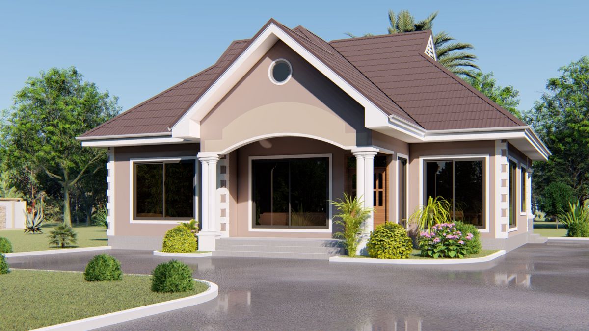 House Plan ID-16599 , 3 bedrooms , 1335+2685 bricks and 103 corrugates