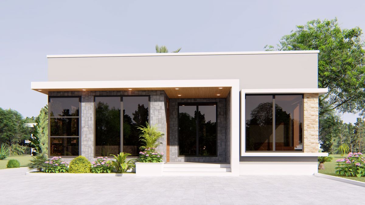 House Plan ID-16397 , 3 bedrooms , 1301+3019 bricks and 70 corrugates