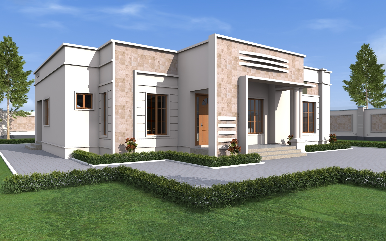 House Plan ID-17151 , 4 bedrooms , 1700+4584 bricks and 78 corrugates