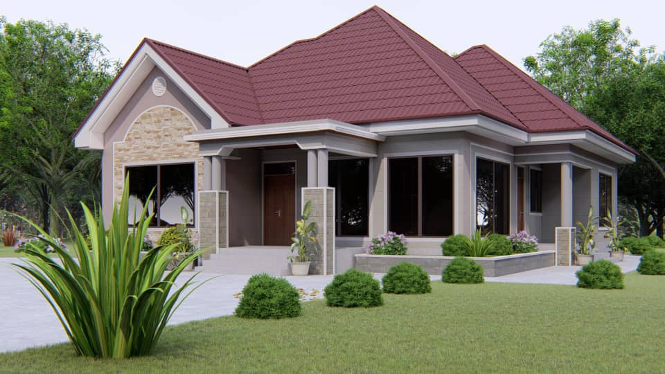 House Plan ID-16941 , 3 bedrooms , 1486+2989 bricks and 115 corrugates