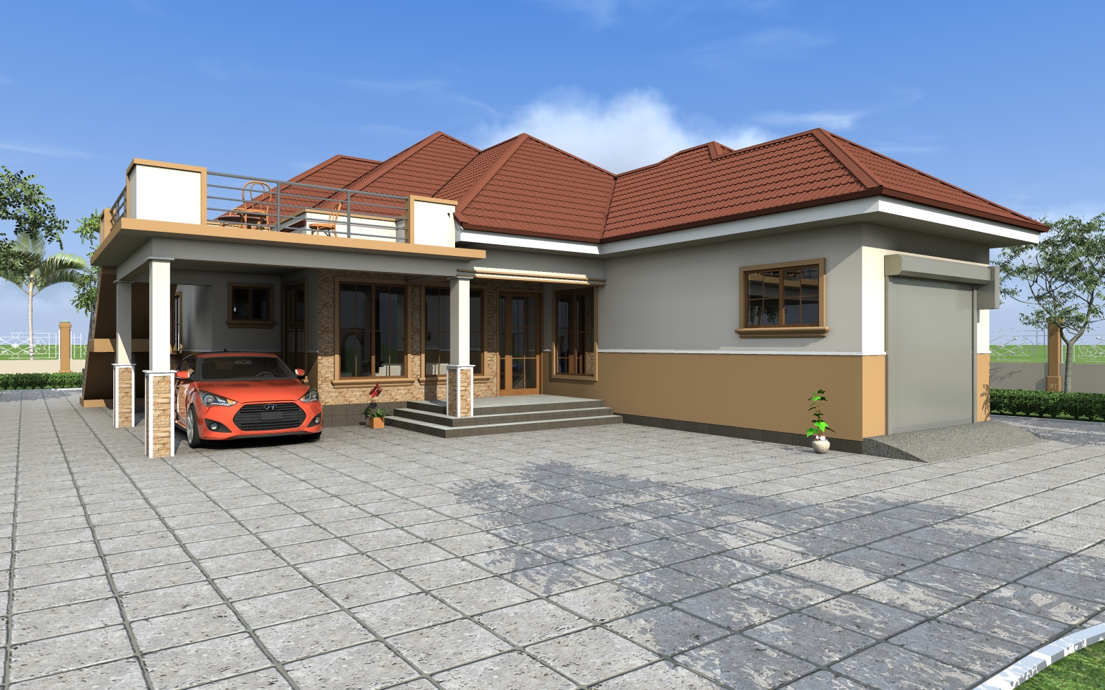House Plan ID-17046 , 4 bedrooms , 2214+3862 bricks and 142 corrugates