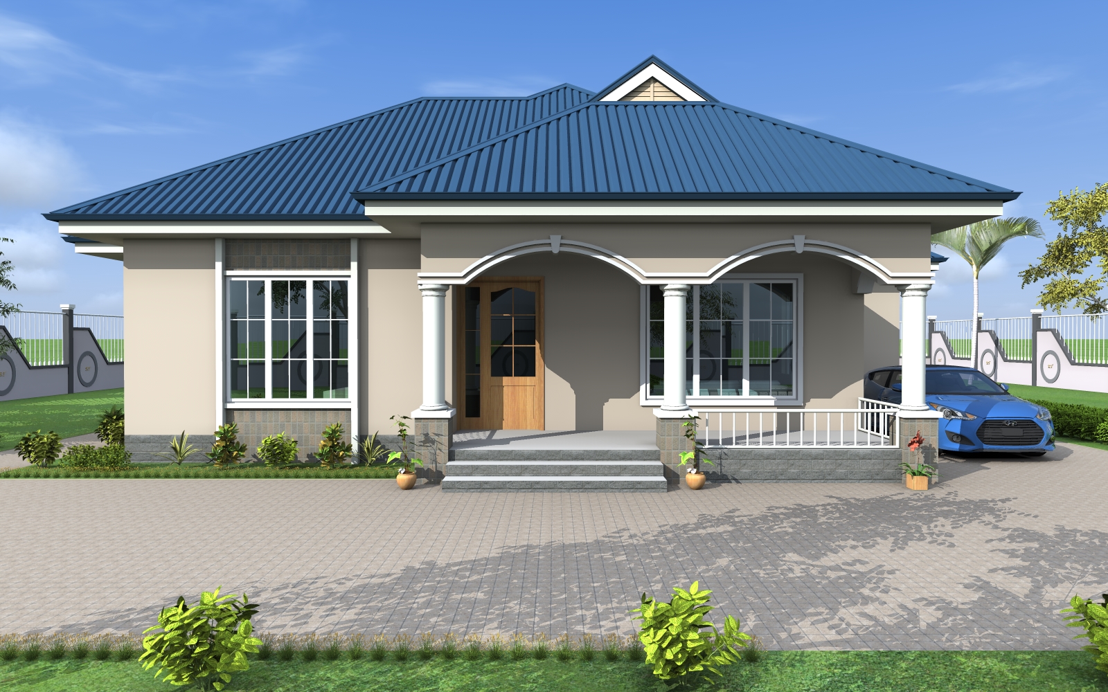 House Plan ID-17130 , 3 bedrooms , 1549+3115 bricks and 120 corrugates