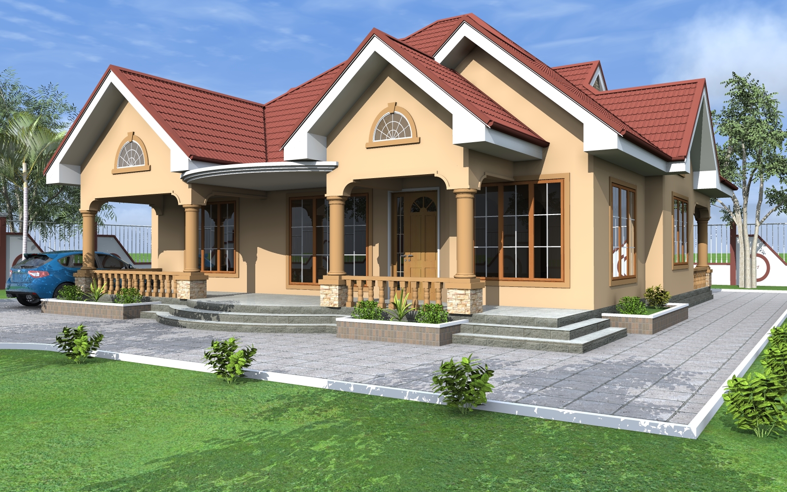 House Plan ID-17099 , 4 bedrooms , 1798+3616 bricks and 139 corrugates