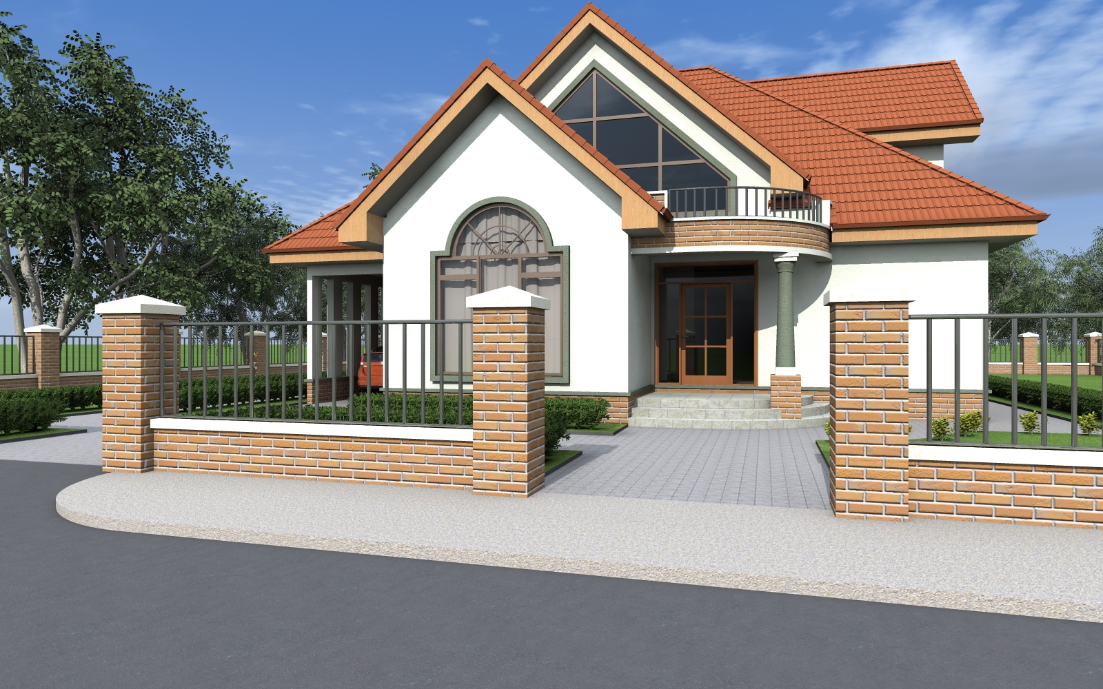 House Plan ID-17034 , 5 bedrooms , 1775+4168 bricks and 135 corrugates
