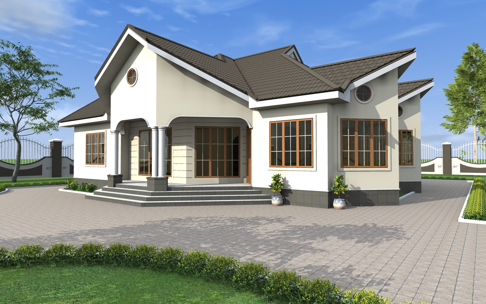 House Plan ID-16974 , 4 bedrooms , 1960+3586 bricks and 131 corrugates