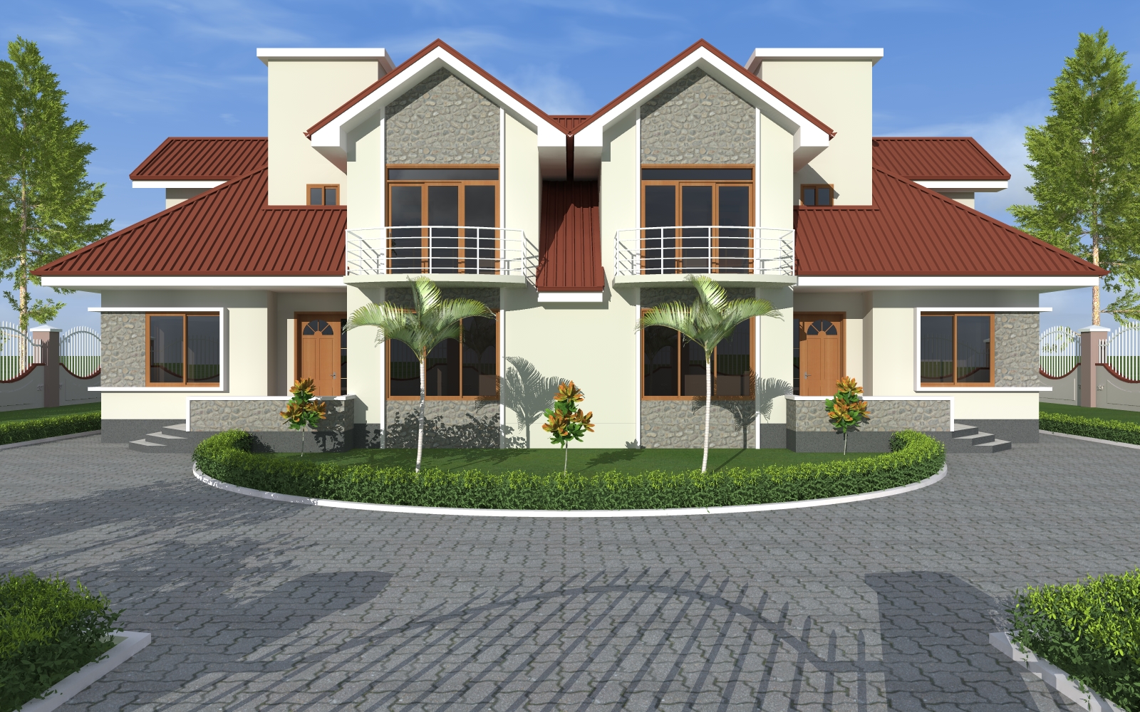 House Plan ID-17622 , 3 bedrooms , 3095+10725 bricks and 175 corrugates