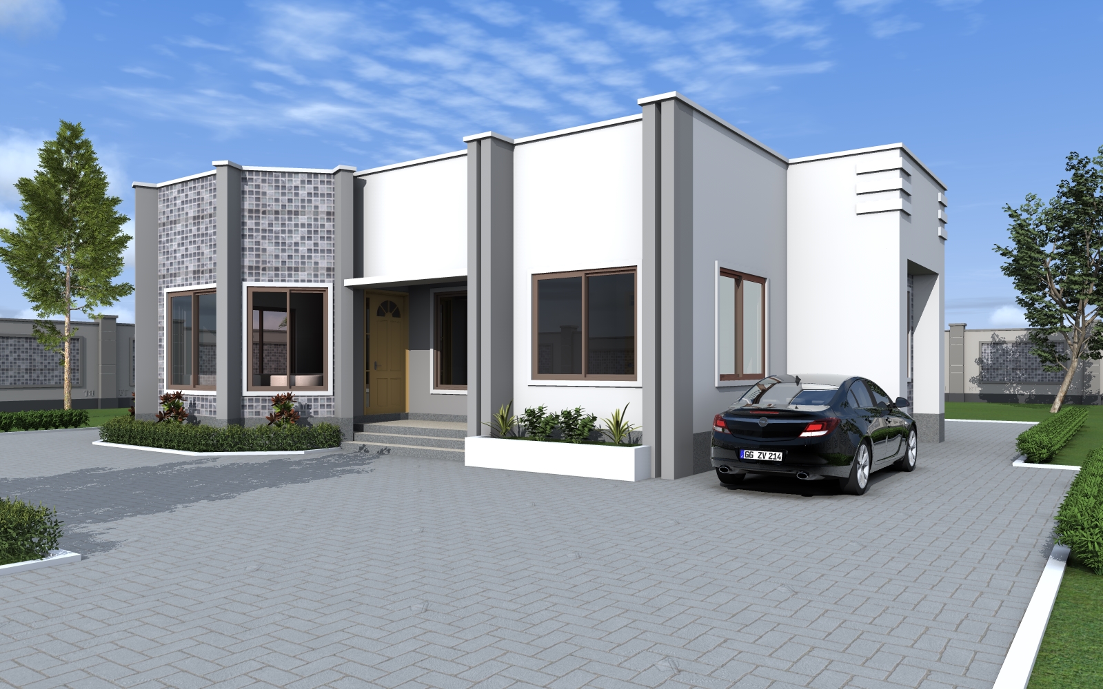 House Plan ID-17171 , 3 bedrooms , 1344+3624 bricks and 62 corrugates