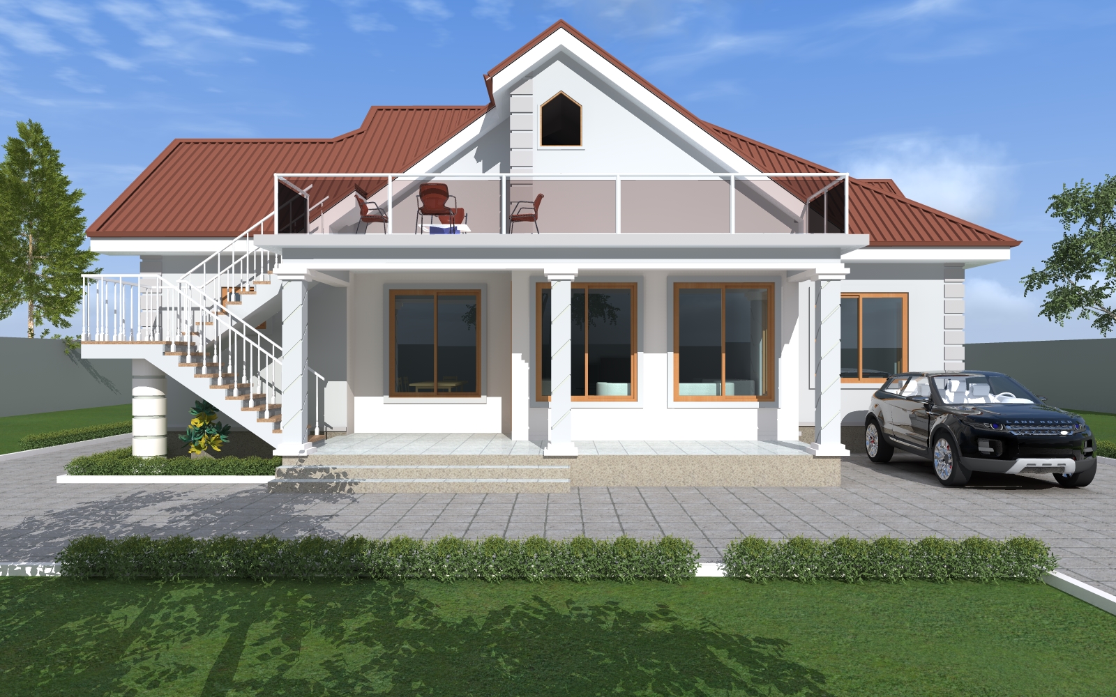 House Plan ID-17529 , 3 bedrooms , 1736+3491 bricks and 134 corrugates