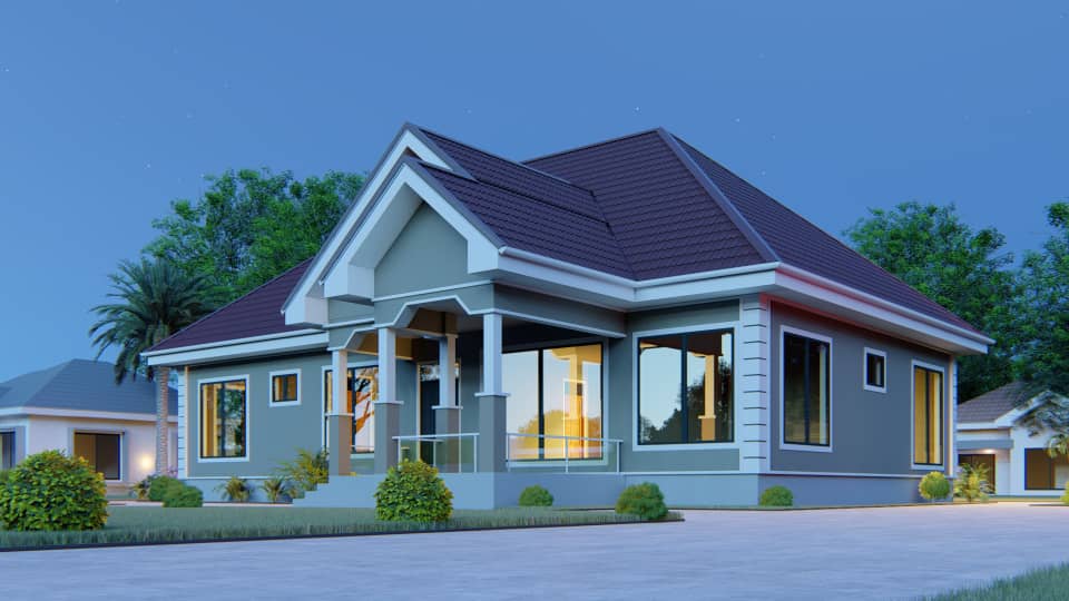 House Plan ID-16808 , 3 bedrooms , 1780+3580 bricks and 138 corrugates