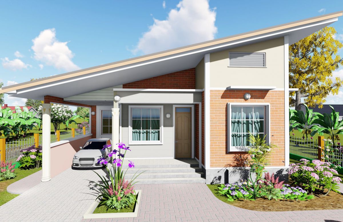 House Plan ID-16669 , 3 bedrooms , 1100+3300 bricks and 85 corrugates