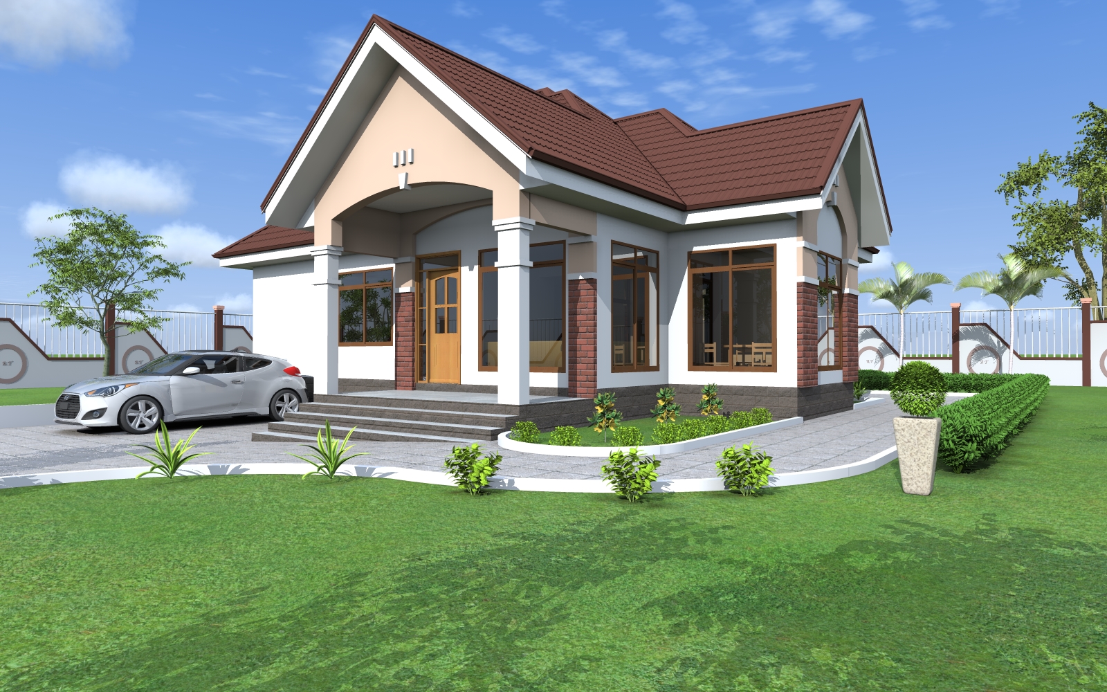 House Plan ID-17057 , 3 bedrooms , 1184+2384 bricks and 92 corrugates