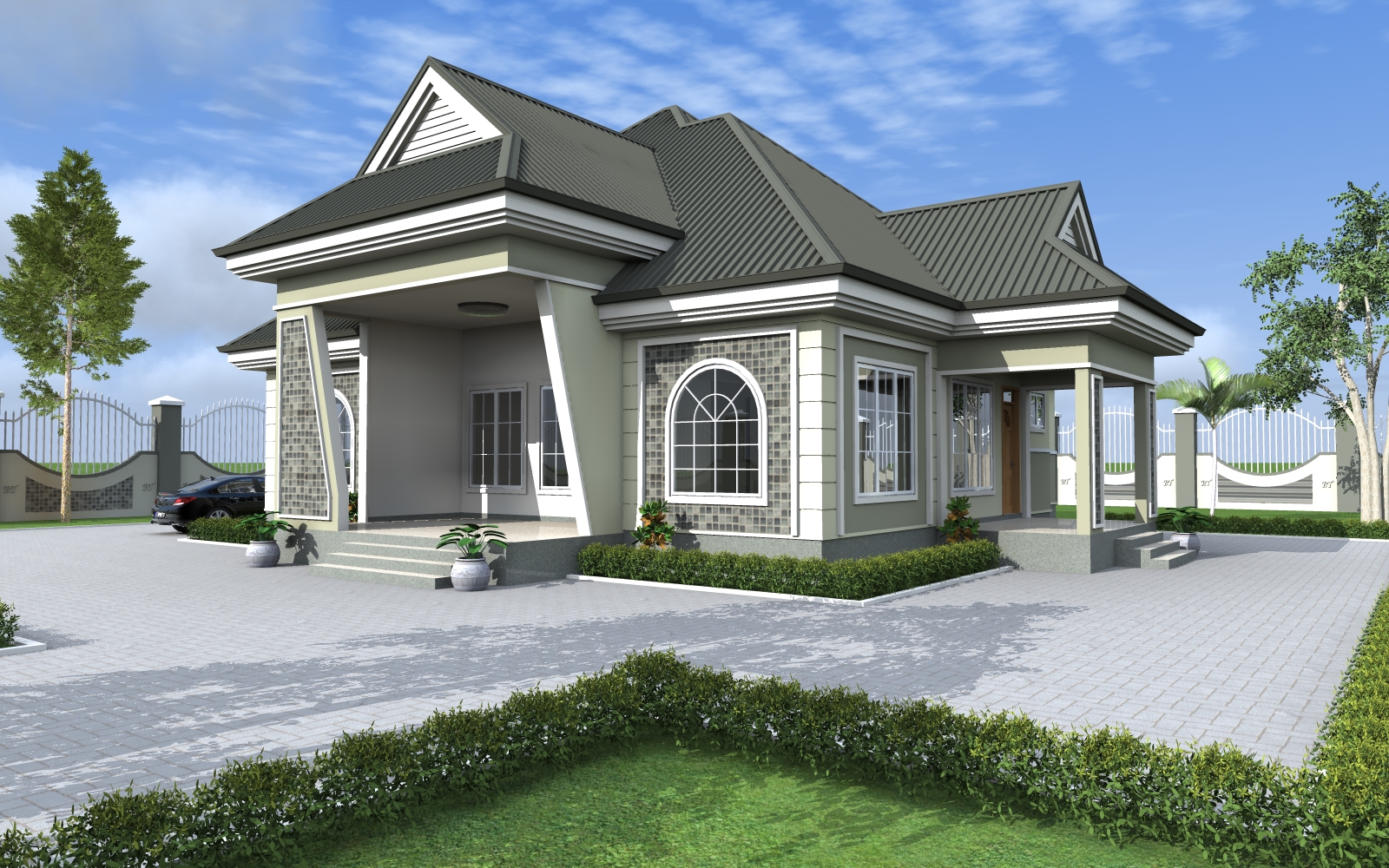 House Plan ID-17204 , 4 bedrooms , 1985+4023 bricks and 153 corrugates