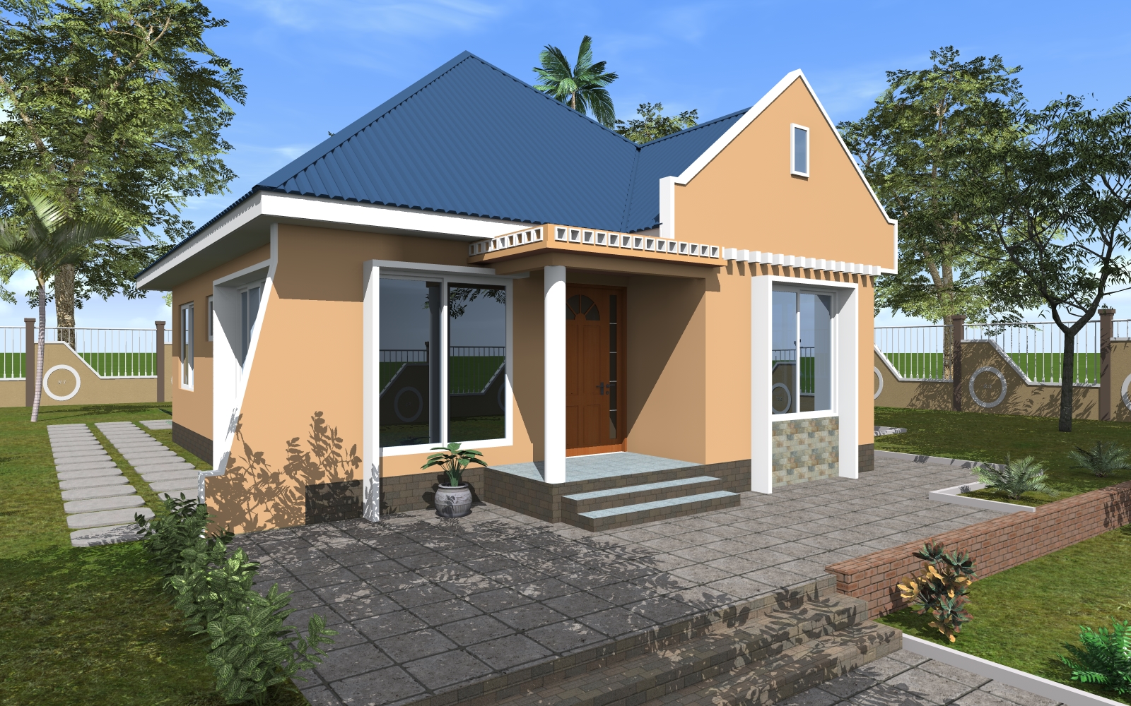 House Plan ID-17859 , 3 bedrooms , 1166+2345 bricks and 90 corrugates