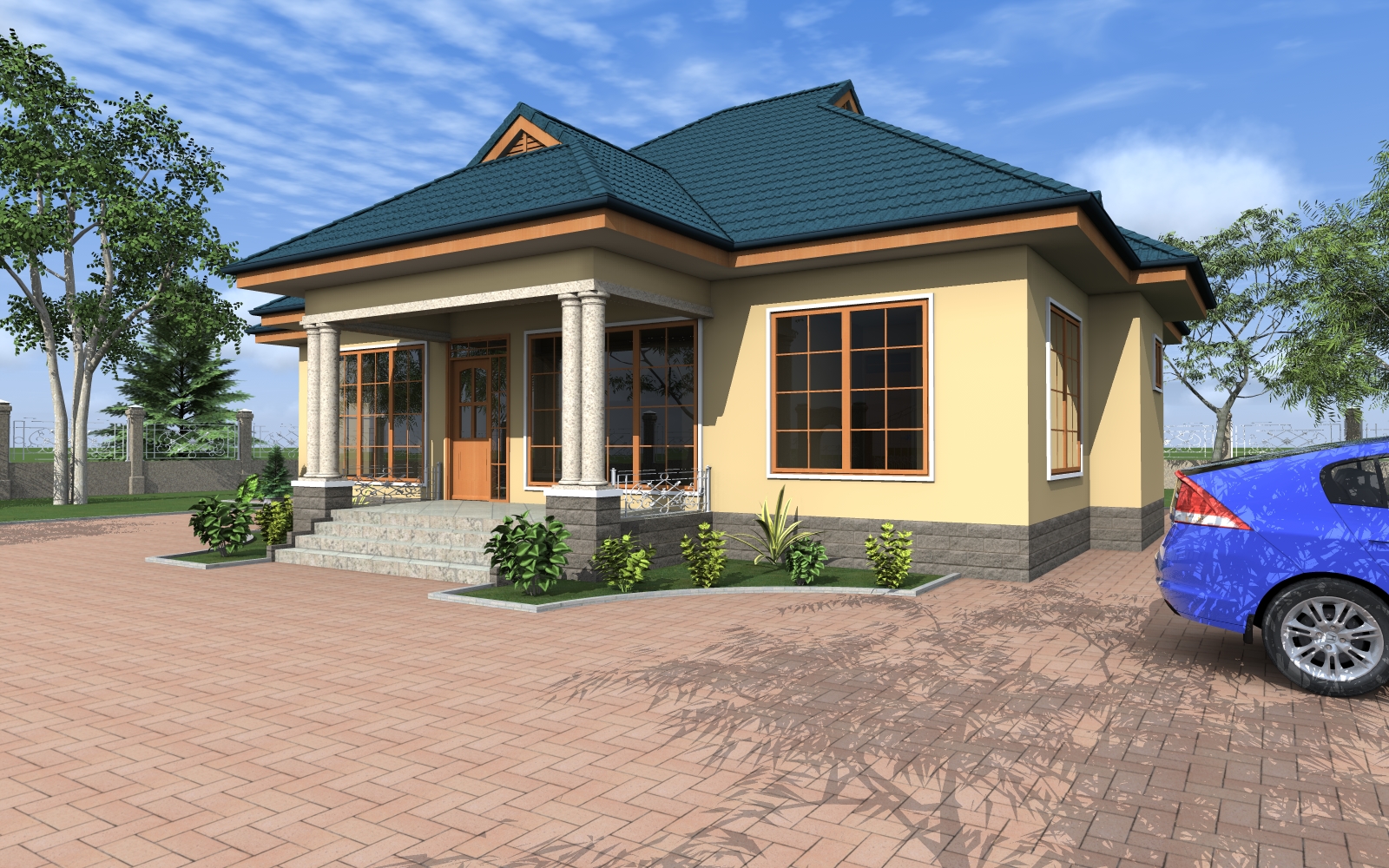 House Plan ID-17835 , 4 bedrooms , 1522+3061 bricks and 118 corrugates