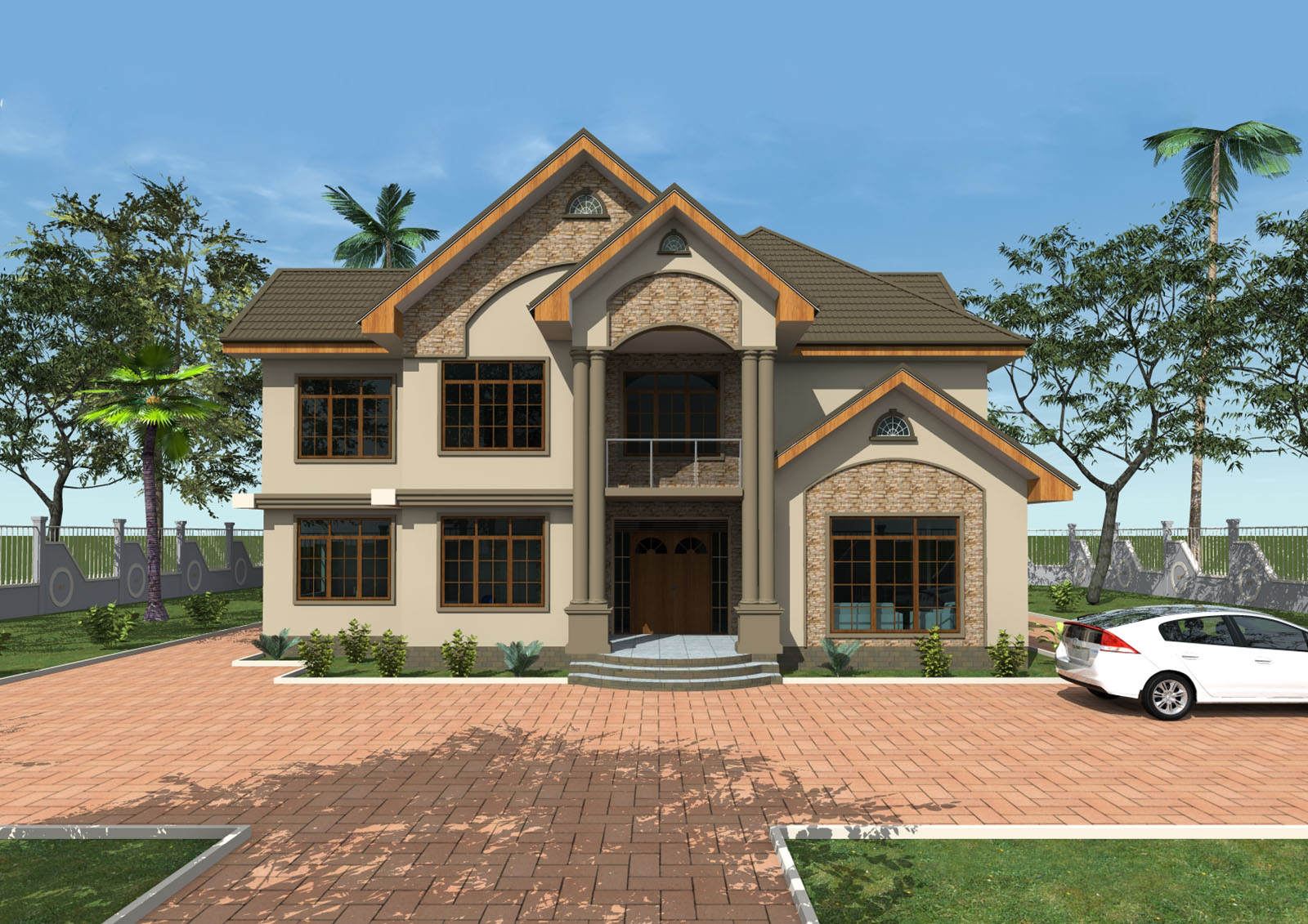 House Plan ID-17807 , 4 bedrooms , 3025+9354 bricks and 146 corrugates