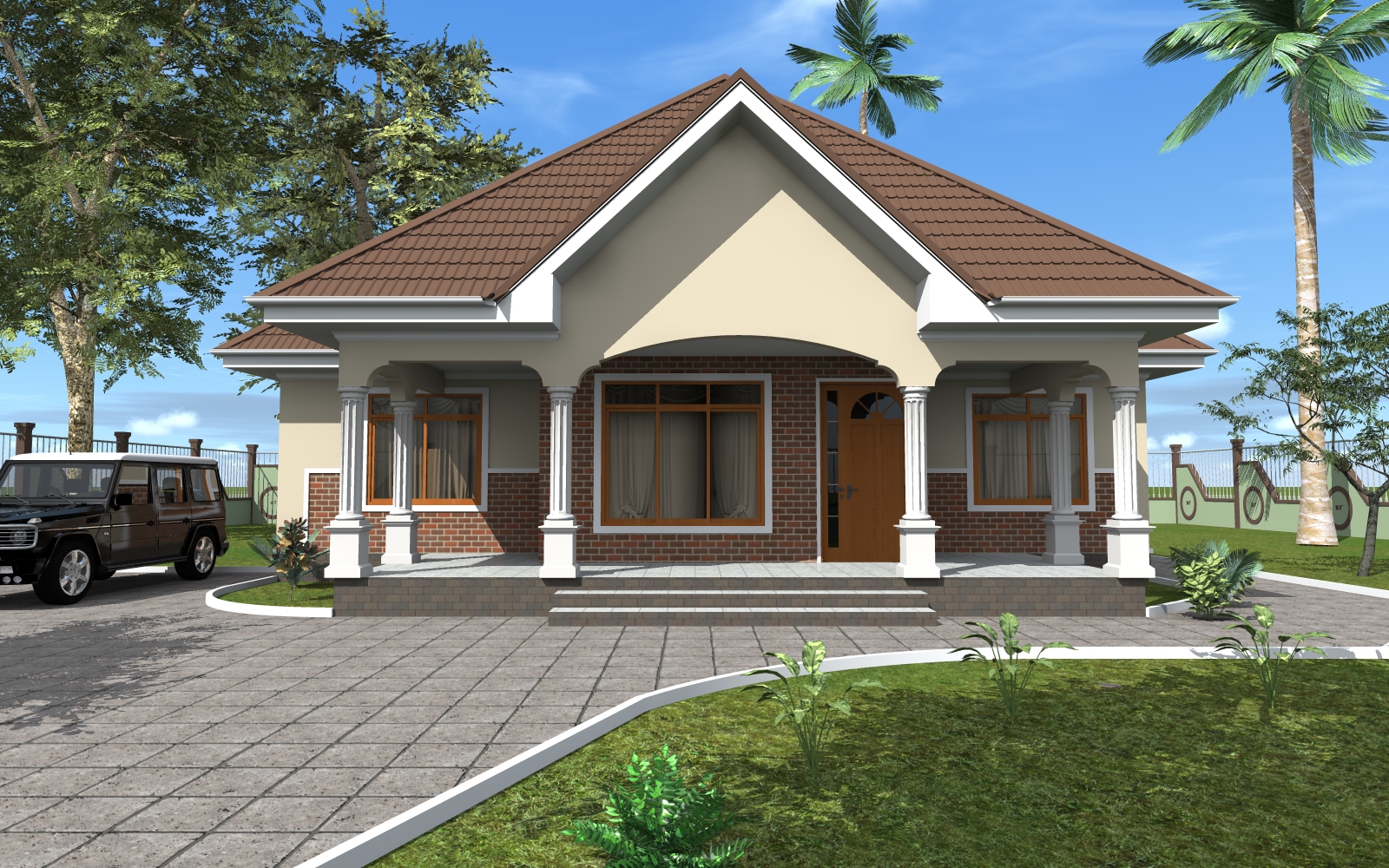 House Plan ID-17851 , 3 bedrooms , 1415+2846 bricks and 109 corrugates