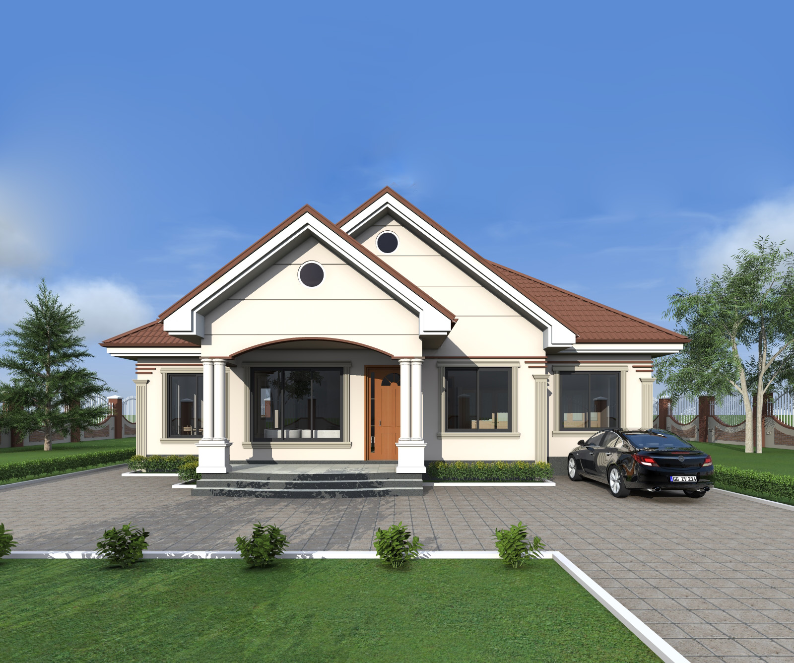 House Plan ID-18272 , 4 bedrooms , 1700+3419 bricks and 131 corrugates