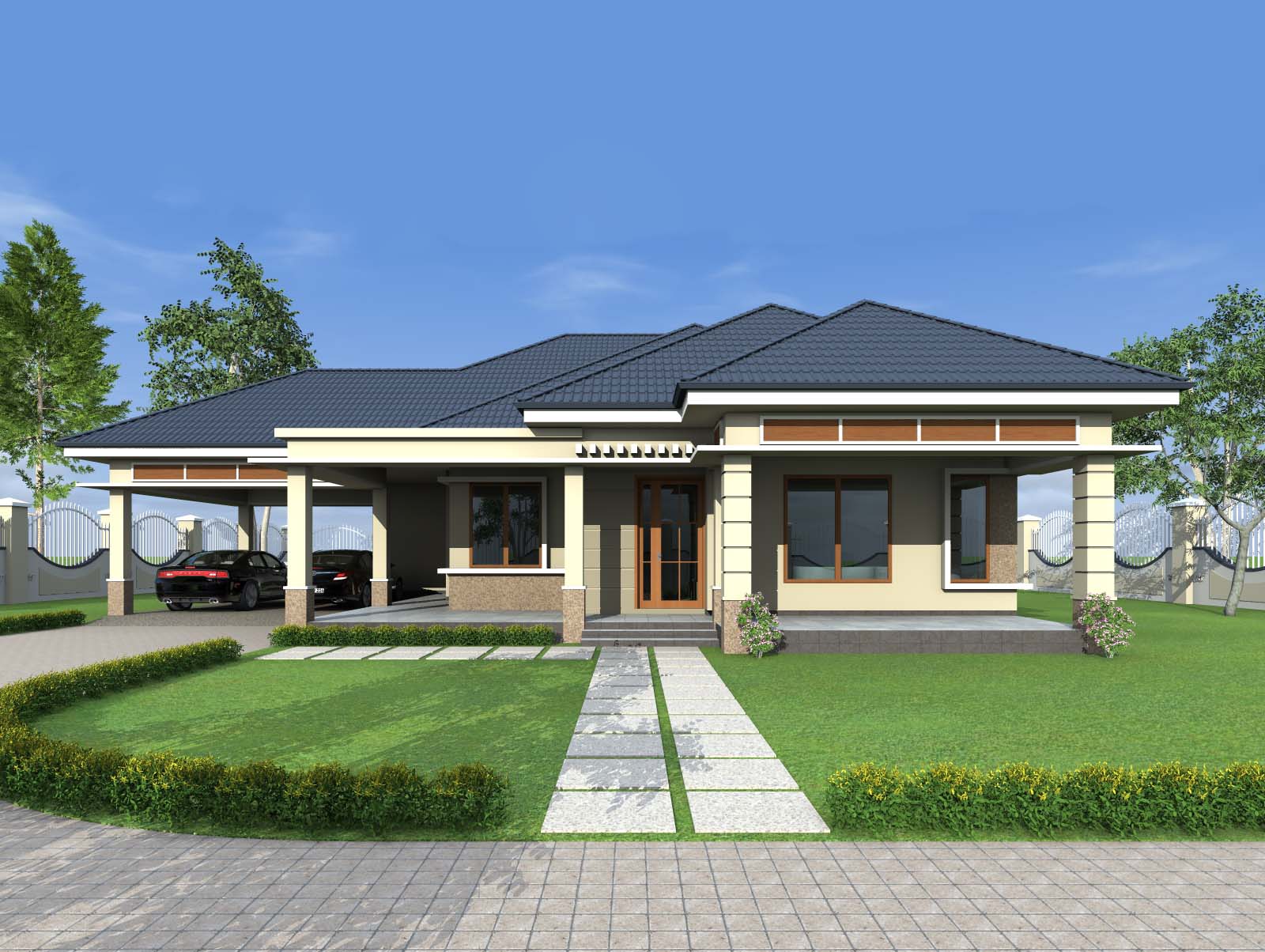 House Plan ID-18184 , 4 bedrooms , 2359+4744 bricks and 182 corrugates