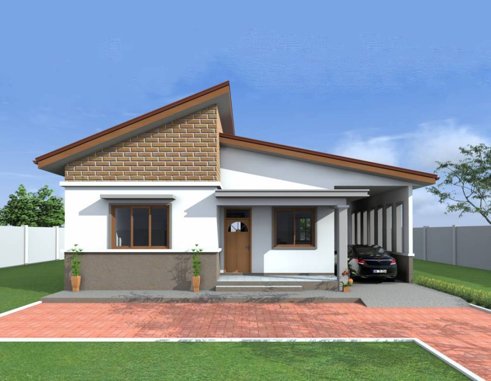 House Plan ID-18112 , 3 bedrooms , 1237+2488 bricks and 96 corrugates