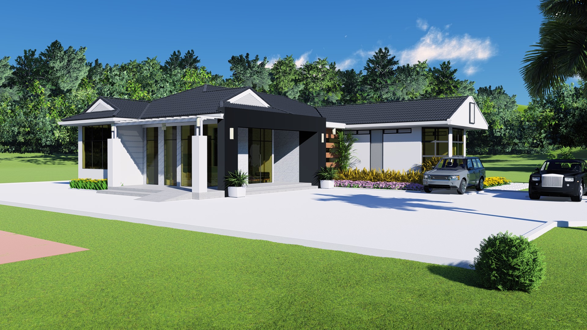 House Plan ID-13085 , 4 bedrooms , 1345+2794 bricks and 152 corrugates