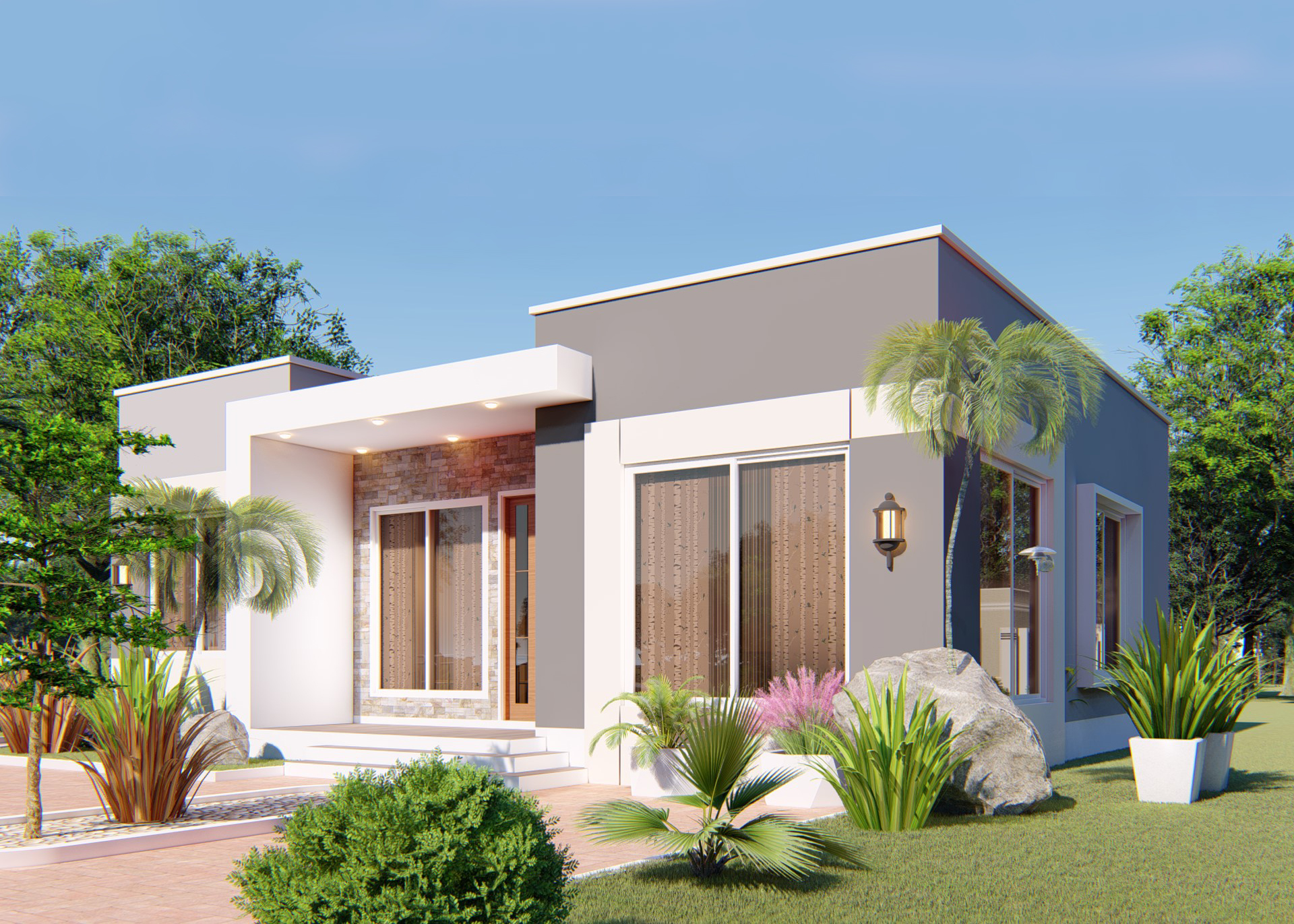 House Plan ID-19172 , 3 bedrooms , 1048+2827 bricks and 48 corrugates