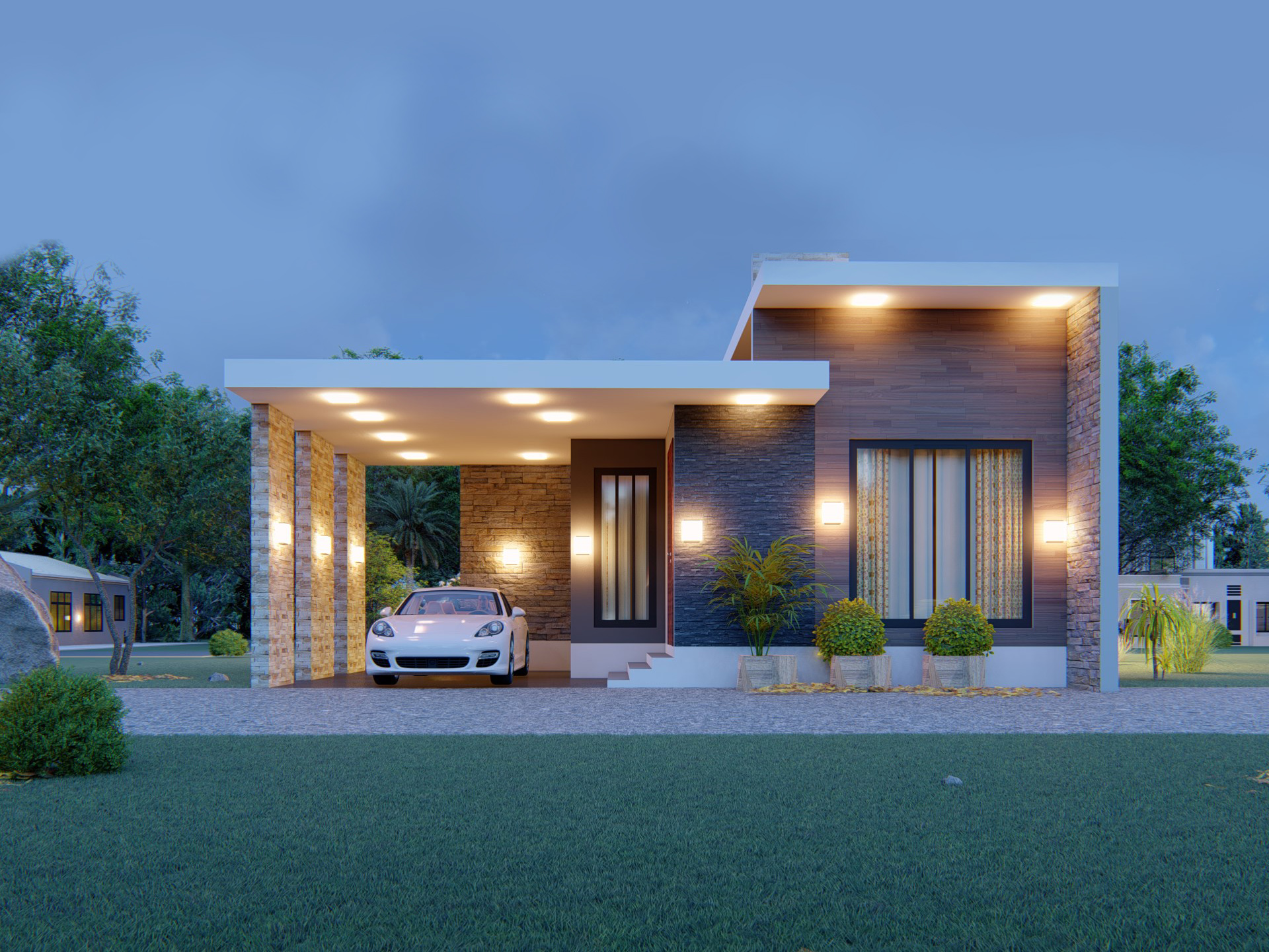 House Plan ID-19470 , 2 bedrooms , 1166+3144 bricks