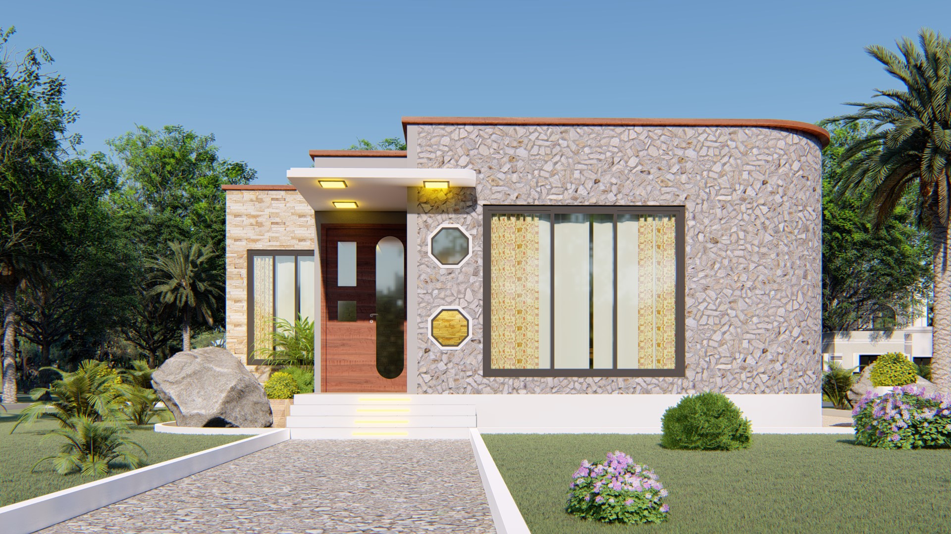 House Plan ID-19472 , 1 bedrooms , 917+2472 bricks and 42 corrugates