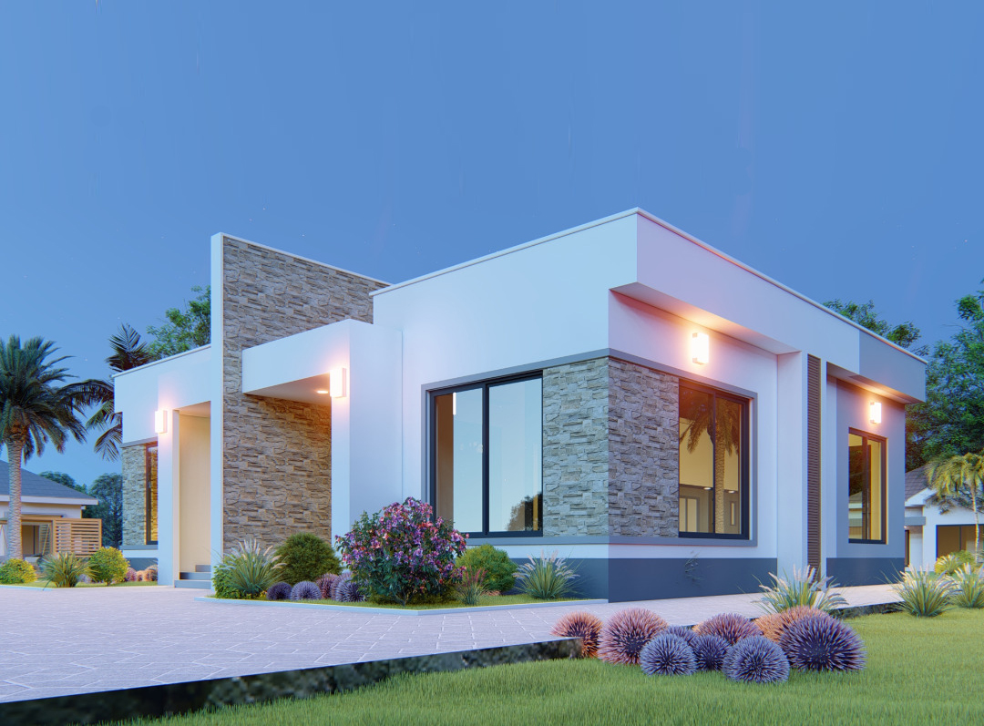 House Plan ID-20419 , 1 bedrooms , 1362+3672 bricks and 63 corrugates
