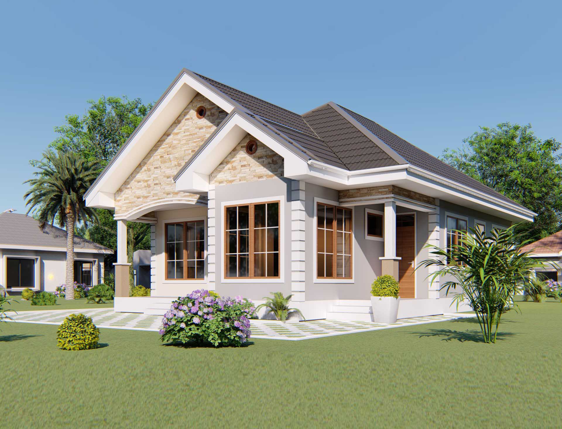 House Plan ID-21003 , 3 bedrooms , 1050+2112 bricks and 81 corrugates