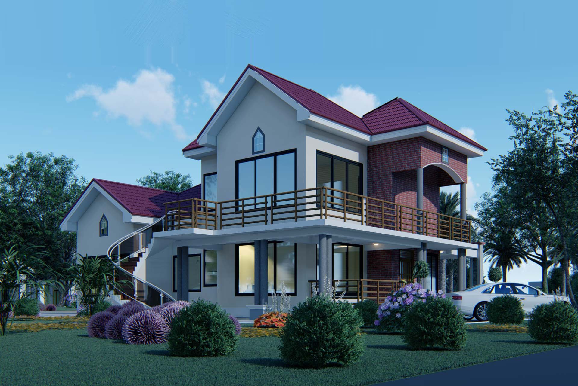 House Plan ID-21702 , 5 bedrooms , 3682+9772 bricks and 202 corrugates