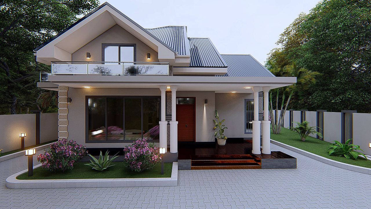 House Plan ID-26357 , 4 bedrooms , 2837+5068 bricks and 146 corrugates