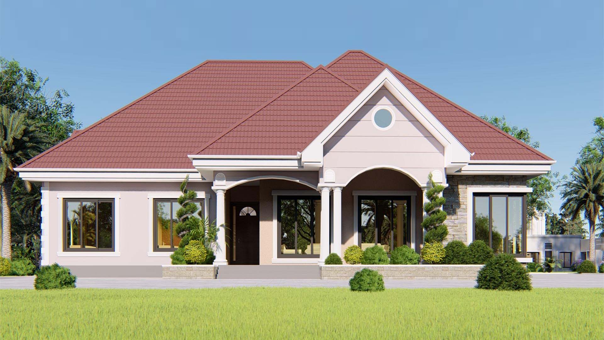 House Plan ID-16646 , 4 bedrooms , 2225+4475 bricks and 172 corrugates