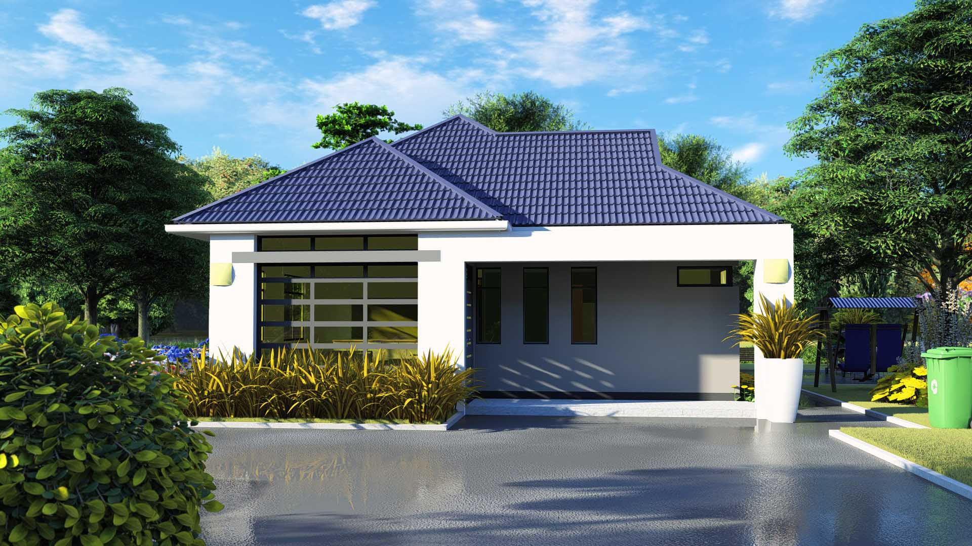 House Plan ID-7899 , 3 bedrooms , 972+1804 bricks and 85 corrugates