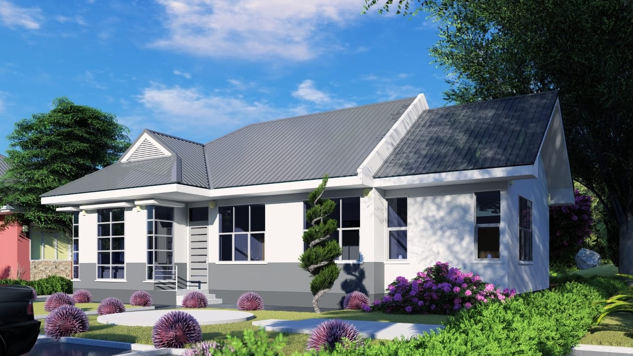 House Plan ID-8174 , 4 bedrooms , 1273+2496 bricks and 95 corrugates