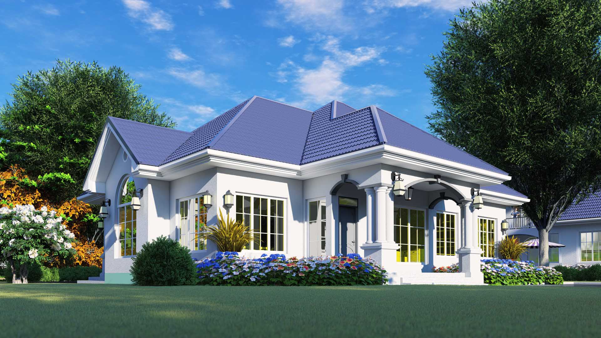 House Plan ID-22251 , 3 bedrooms , 1454+2925 bricks and 112 corrugates