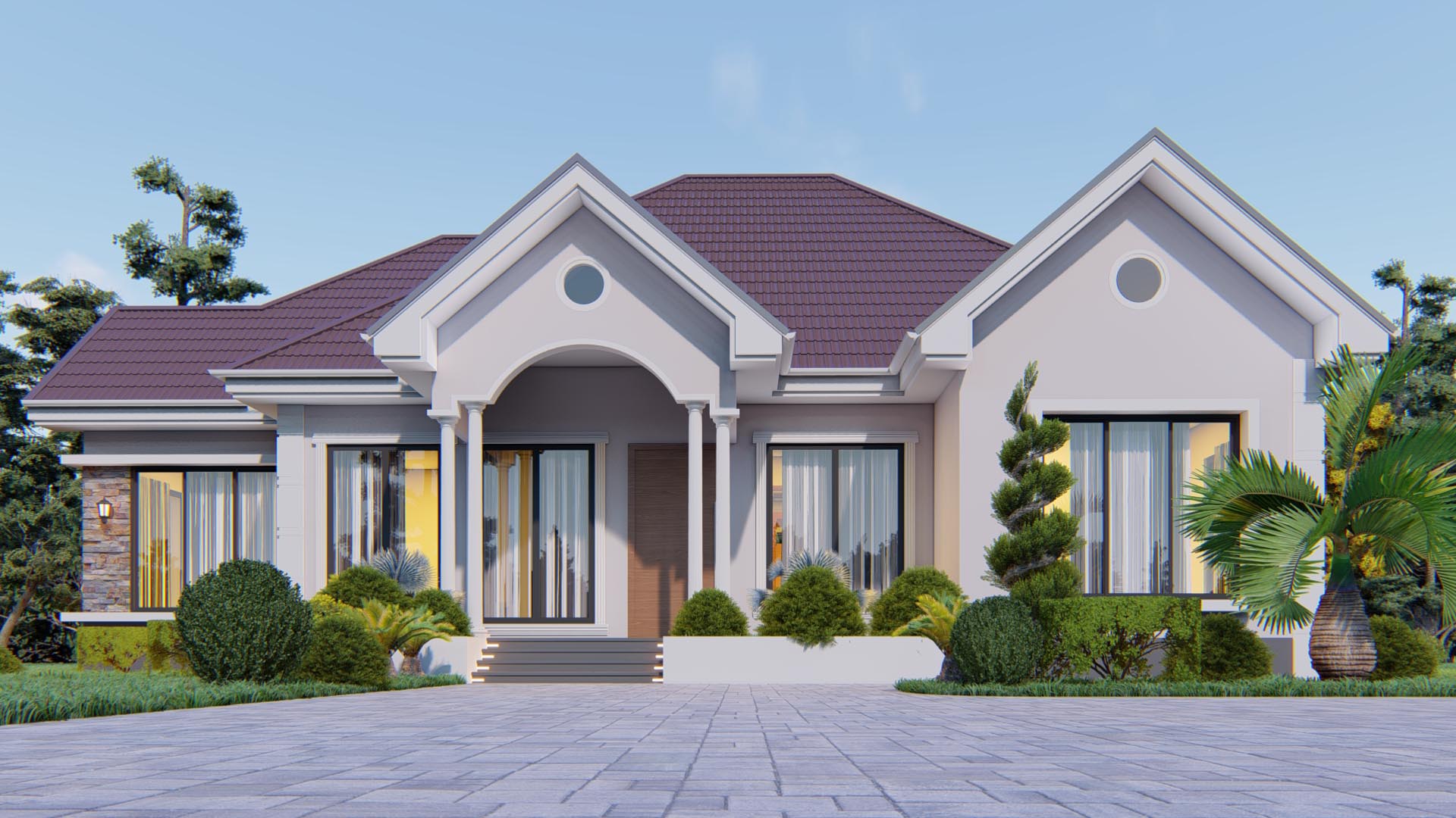 House Plan ID-27544 , 4 bedrooms , 2243+4511 bricks and 211 corrugates