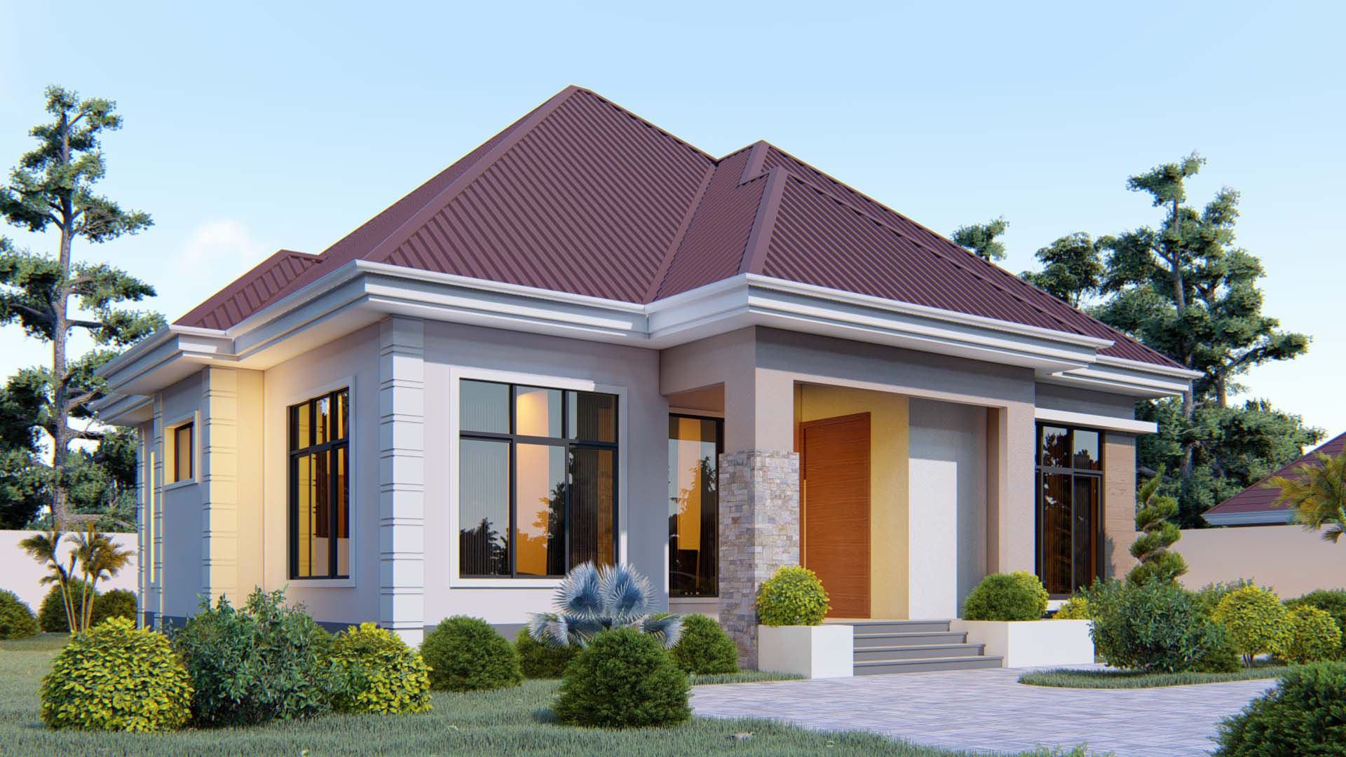 House Plan ID-27605 , 3 bedrooms , 1647+3312 bricks and 152 corrugates
