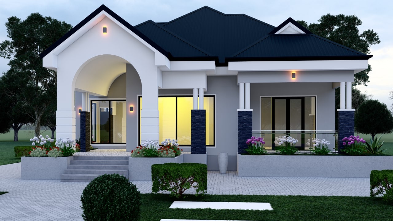 House Plan ID-27988 , 4 bedrooms , 1833+3687 bricks and 172 corrugates