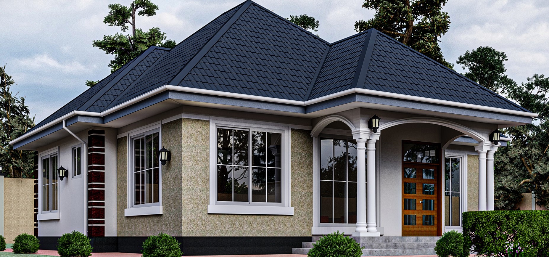 House Plan ID-28161 , 3 bedrooms , 1160+2330 bricks and 90 corrugates