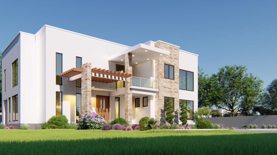 House Plan ID-28215 , 5 bedrooms , 3342+13142 bricks and 85 corrugates