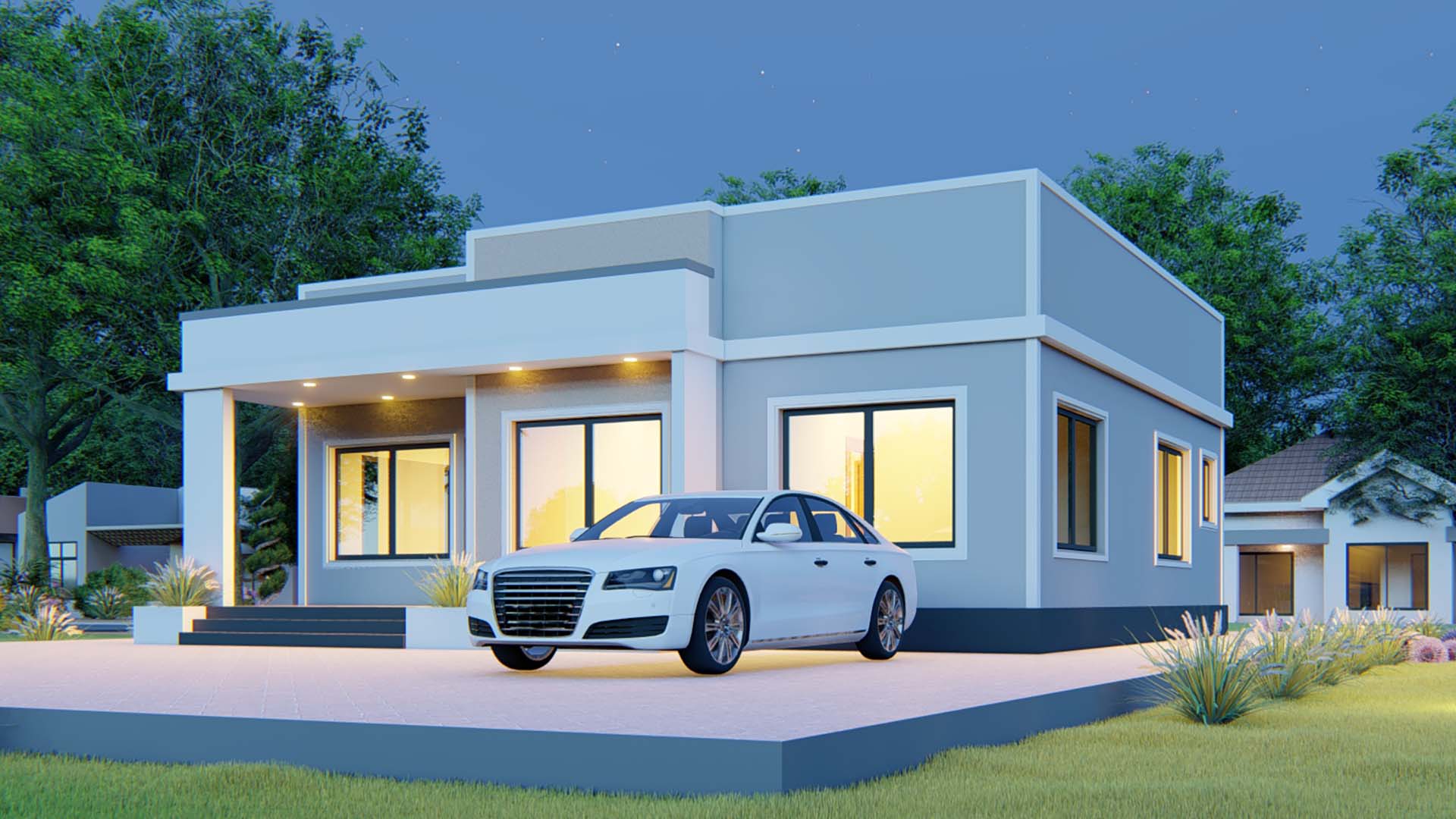 House Plan ID-28880 , 3 bedrooms , 890+2400 bricks and 41 corrugates