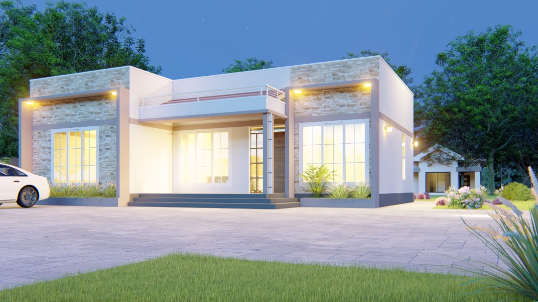 House Plan ID-15424 , 2 bedrooms , 975+2430 bricks and 53 corrugates